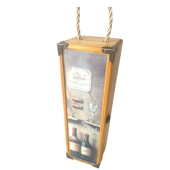 Decorative Beautiful Greenbrier Wooden Wine Box Ca - Picture 7 of 10